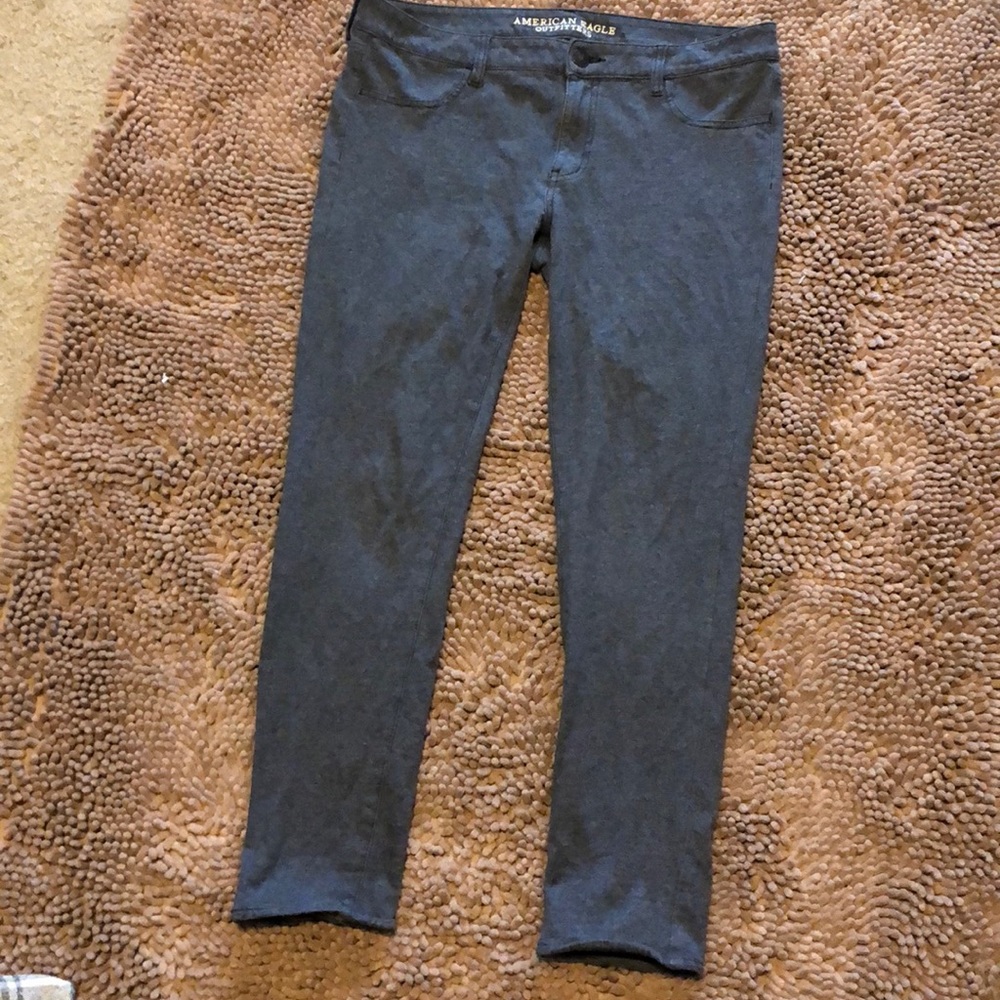 American Eagle Grey super stretch jegging